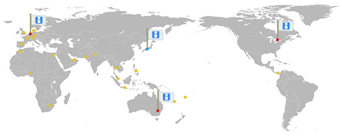 Distributors Map